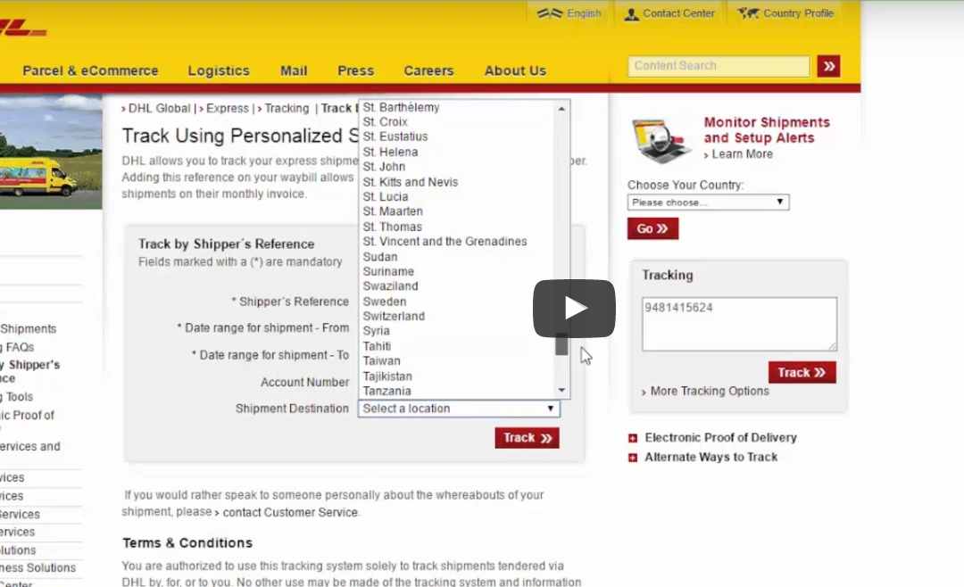 How To Track DHL Packages