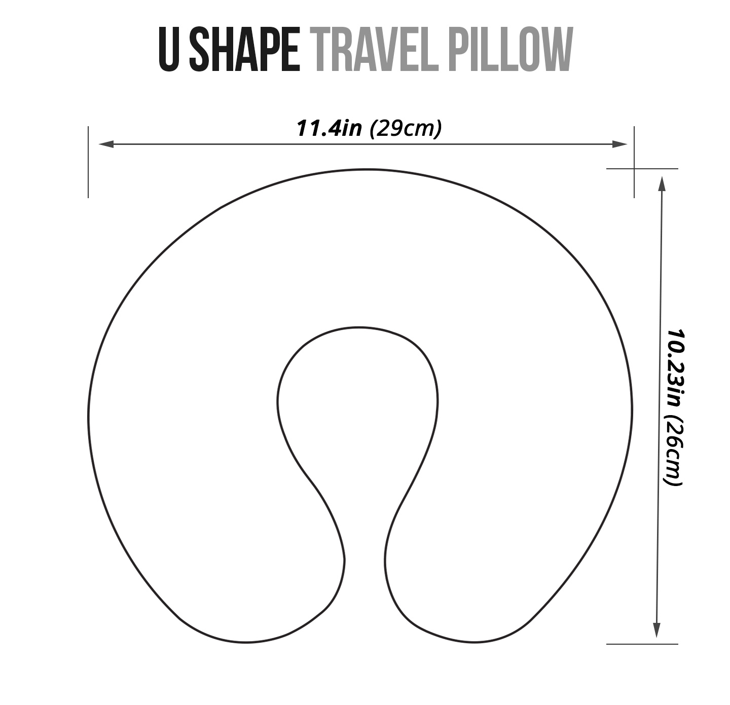 slip travel pillow size